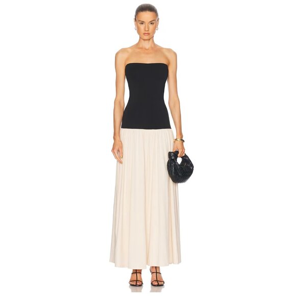 By Malene Birger Marciella Strapless Maxi Cotton Dress - Picture 1 of 5